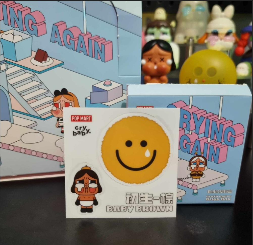 CRYBABY Crying Again Series - Plush Badge Blind Box