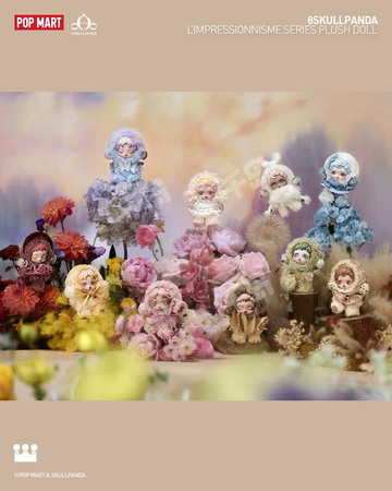SKULL PANDA LIMPRESSIONNISME PLUSH DOLL